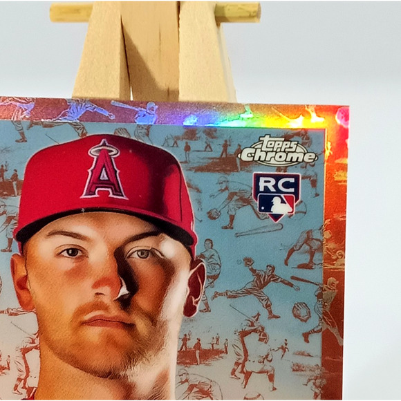 Rose Gold Toile 65/75 Reid Detmers Pitcher Rookie Card #104 Topps Chrome 2022 - Picture 12 of 14